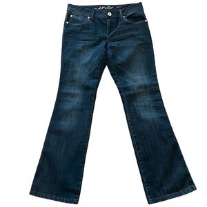 INC International Concepts Blue Flare Wide Leg Jeans